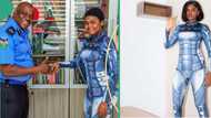 Young lady who acts like robot gains recognition from Nigerian Police Force, gets celebrated