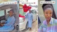 "My mum deserve same": Daughter gets her mother brand new car, her reaction goes viral on TikTok