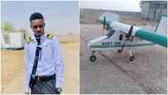 Young Nigerian university student builds small aeroplane, hopes to become pilot in future