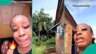 "Please help": Lady weeps as she sees strange activity behind her house, shares video evidence