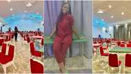 Massive reactions as Nigerian woman launches event centre, shares adorable photos