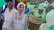 Shade Okoya introduces Iyabo Ojo and Paulo to husband on his 85th birthday: "She too get class"