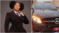 "Na me go drive am myself": Eniola Badmus splurges millions on new Benz as birthday gift