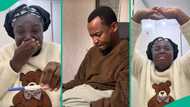 Lady captures husband's reaction as she breaks news of her pregnancy to him after 7 years of marriage