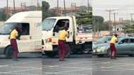 Viral video shows LASTMA officer dancing as he controls traffic in Lagos, people react