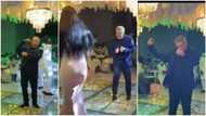 White man 'scatters' the dance floor at a Nigerian wedding ceremony, does 'gbese' moves to this song, many react (see video)