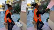 See moment delivery woman helps this wife to hide her package from husband (video)