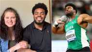 Olympic shot put athlete’s sister reacts after someone dragged her brother for not marrying a Nigerian