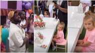This one no like me o: Davido reacts as little girl stares at him at Hailey’s 5th birthday party, video trends