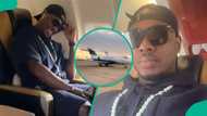 "Grateful": Ighalo flaunts private jet as he flies out of Nigeria after lavish 36th birthday party