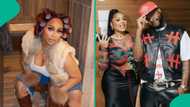 Davido’s cousin Nikos Babii drops music, impresses fans with rap skills: “So good for her 1st song”
