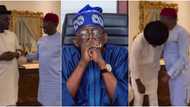 "E never collect balance": Reactions as Mr Jollof drops Tinubu, deletes all campaign as he meets Atiku's VP