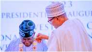 “Buhari has made history”: 5 key points from Tinubu's speech as president confers him with GCFR honour