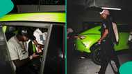 Big Boy: Victor Osimhen turns heads as he storms Lagos spot in ₦369m Lamborghini Urus