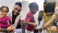BBNaija Praise shares son's cute reaction to his tattoo on reality star's arm