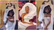 “You can’t see? Your business”: Funny video as skitmaker JayOnAir recreates Tems’ controversial Oscars outfit