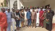 Jonathan receives NANS executive, expresses pain over killing of soldier in his Otuoke home attack