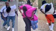 "They are attached": Man in love with physically challenged lady publicly displays love for her in video