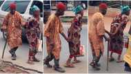 "This is real love": Old woman and her husband walk hand in hand on the road, romantic video goes viral