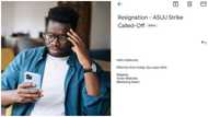 Unhappy Nigerian boss shares the bad resignation letter a student intern sent after ASUU called off strike