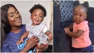 She must change am to mummy or no food: Mercy Johnson laments as her baby drops 'daddy' as first word