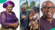 Mr Ibu's funeral: Moment Peter Obi joins crowd to hail Patience Ozokwo by her alias