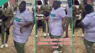 "He is very smart": Chubby NYSC member dances with speed, shakes his body in an entertaining way