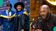 Sunmbo Adeoye rejoices as son Nino Idibia graduates top of his class at Bible School