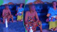 "I'm blessed to have them": Lady posts video of her mum and mother-in-law who visited her same time