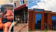 "It's only God": Nigerian man upgrades mum's roadside shop into gigantic shopping mall, sparks reactions