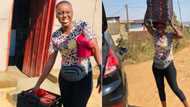 Hardworking lady buys new car, says days of carrying loads on her head are over