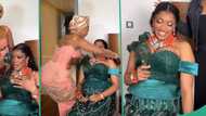"All the way from France": Lady flies to Nigeria from abroad to surprise sister on her wedding day