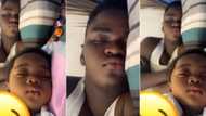 "Copy and paste": Nigerian dad and look-alike son sleep like twins in video, people react