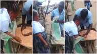 "Na Poco Lee no wetin im eye see": Woman tries to cheat beans seller with her sack, TikTok video trends