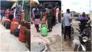 Viral video shows people in Lagos queuing to buy cooking gas, Nigerians react to new prices