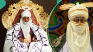 Kano: Yadda Sarki Sanusi II da Aminu Ado Bayero suka yi sallar Jumu'a a Masallatai 2