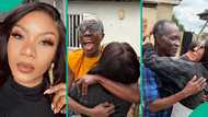 Nigerian lady returns from overseas after 10 years, reunites with her family in emotional video