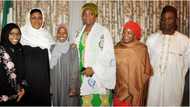 Aisha Buhari ta yi bude baki tare da Zainab Aliyu da ahlin gidansu a fadar shugaban kasa (hotuna)