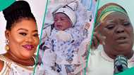Actress Olayinka Adebanjo who lost her 28-year-old son welcomes baby, fans rejoice: "Glory to God"