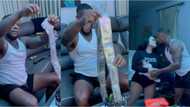 Man surprised when he saw the N4.1m his wife secretly kept inside his birthday cake, video stirs reactions
