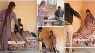 "Good woman": Pretty Nigerian lady helps man she found on the road, rents him a house, cute video goes viral