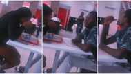"You no get money you dey carry girl": Friends mock young man at eatery as his date eats alone