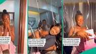 UK-based Nigerian lady travels home to attend her younger sister’s birthday, she reacts