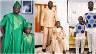 Mercy Johnson’s husband Prince Okojie inspires lovely father and son fashion goals with 5 photos