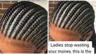 "What men like to see": Man posts video of cute all-back hairstyle, insists it's better than expensive weaves