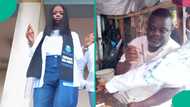 UNIPORT graduate appreciates kind meat seller who sold cheaply to her, makes him sign on her shirt