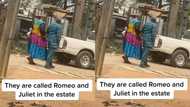 "Estate Romeo and Juliet": Old Nigerian couple hold hands, walk together in video