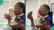 Lady working as teacher in UK uses Nigerian chin chin to teach Oyinbo pupils lesson