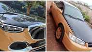 Nigerian man repaints his Toyota Camry and makes it look like expensive Maybach, photos go viral