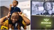 Emotional moment Davido's late son Ifeanyi was featured in video of celebs who died in 2022 at Asake's show